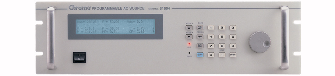 Chroma 61600 serie enkelfase AC voedingen 500VA - 4 kVA